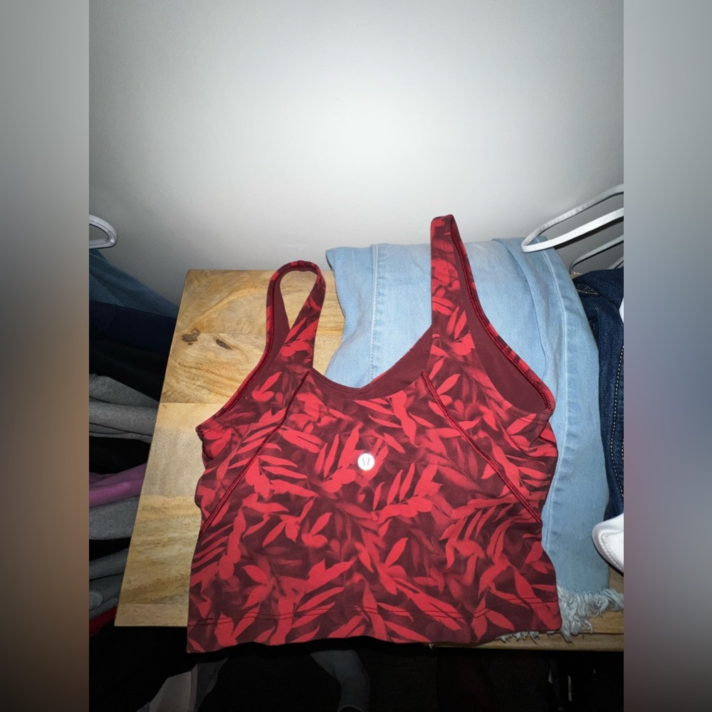 Red tank top